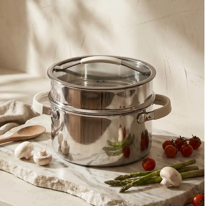 wholesale stainless steel casserole steamer pot (1)