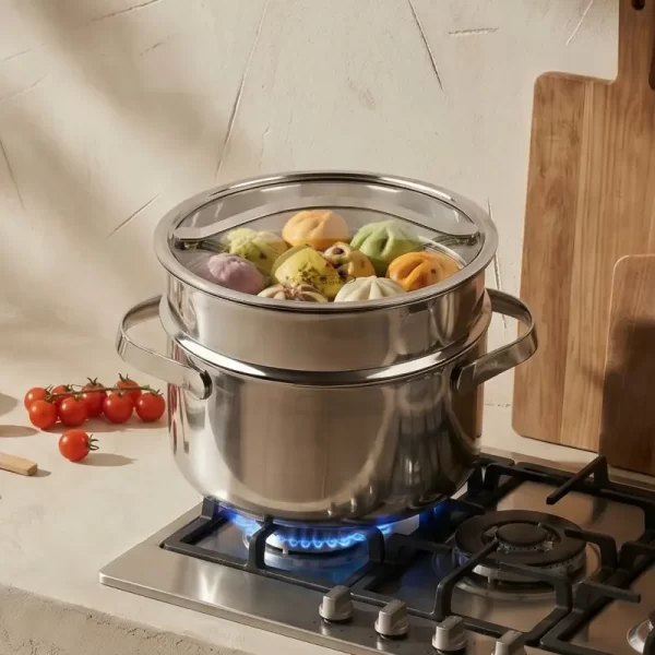 wholesale stainless steel casserole steamer pot (3)