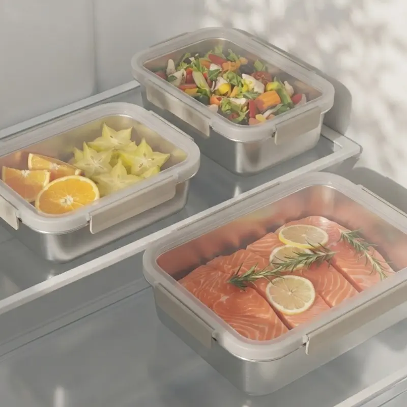 wholesale stainless steel food container set with lids (3)