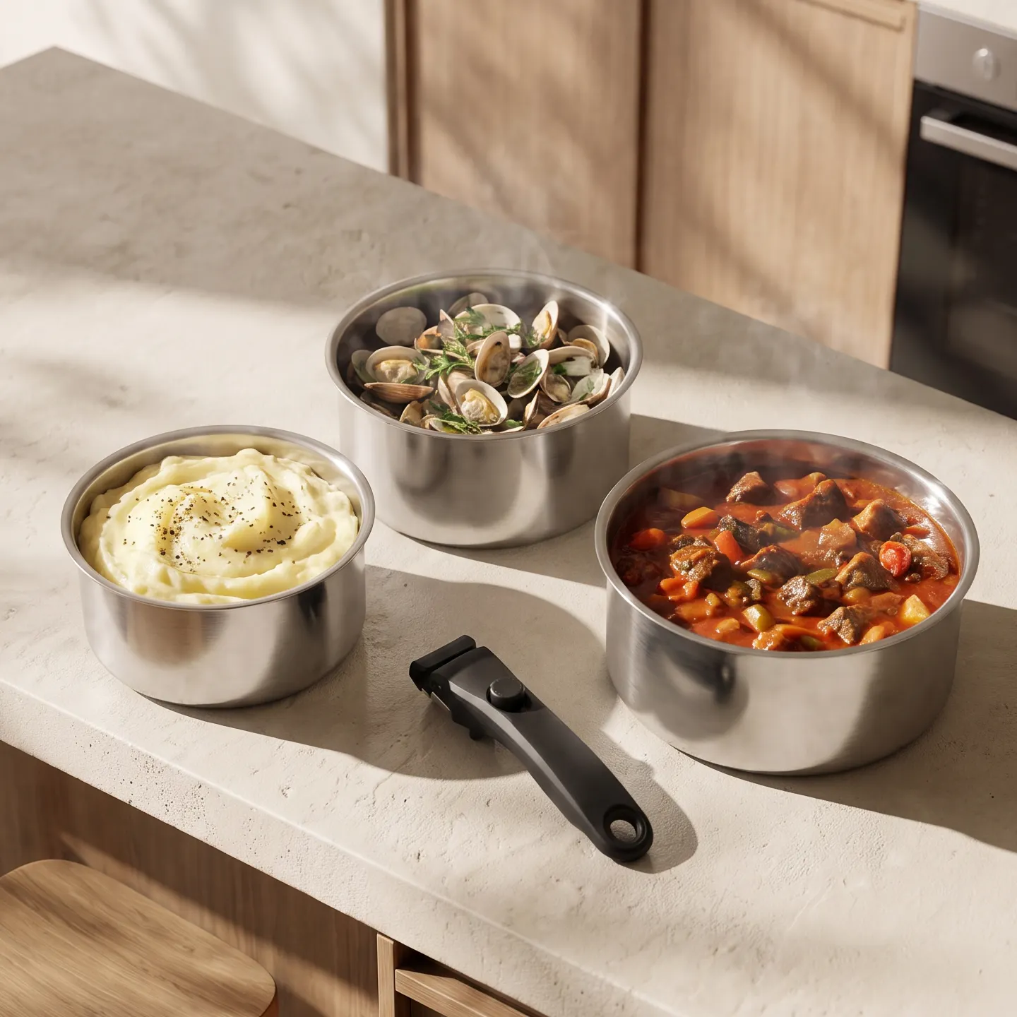 stainless steel cookware set with detachable handle (1)