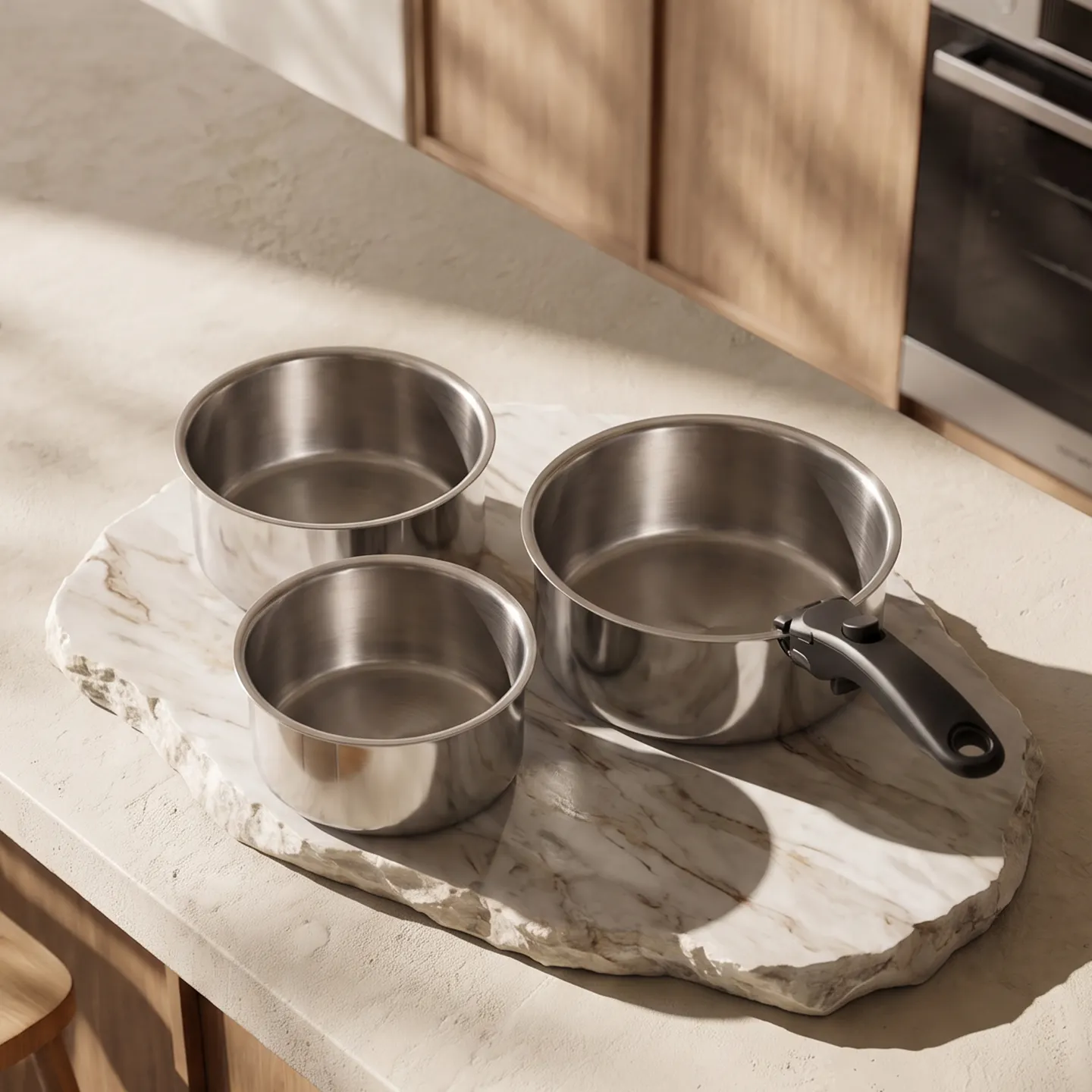stainless steel cookware set with detachable handle (2)