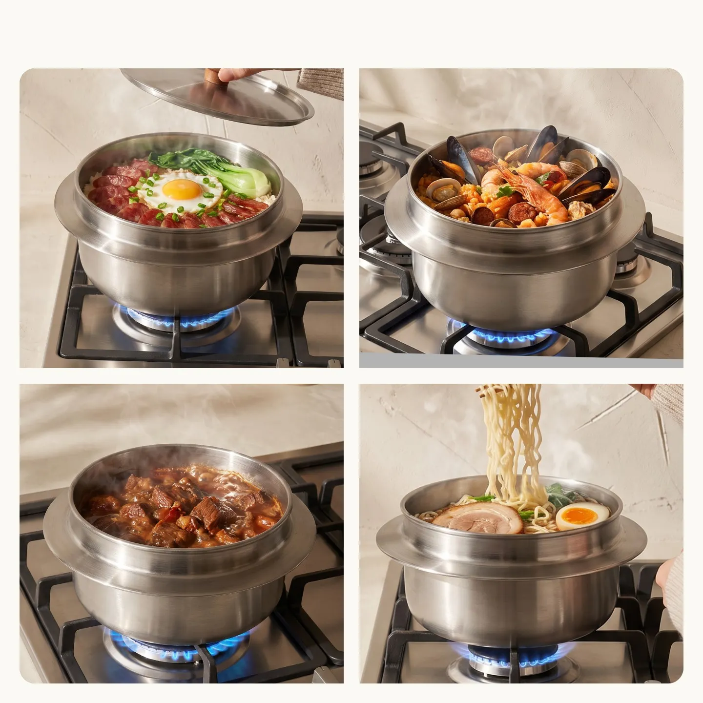 stainless steel rice cooking pot (2)