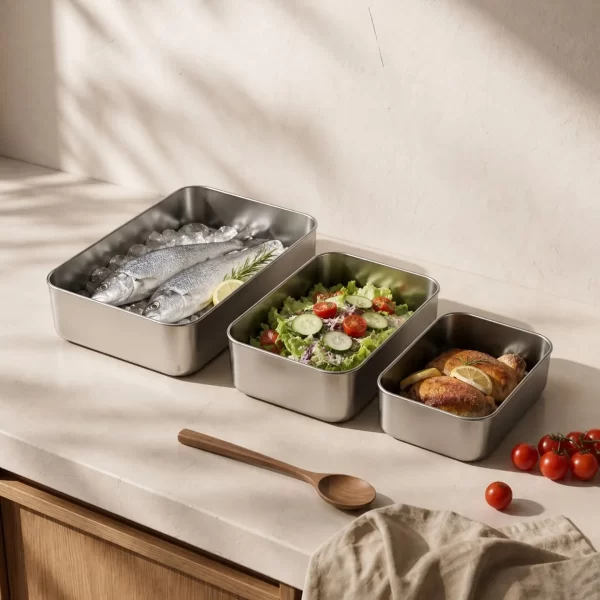 wholesale 3 piece stainless steel tupperware set (5)