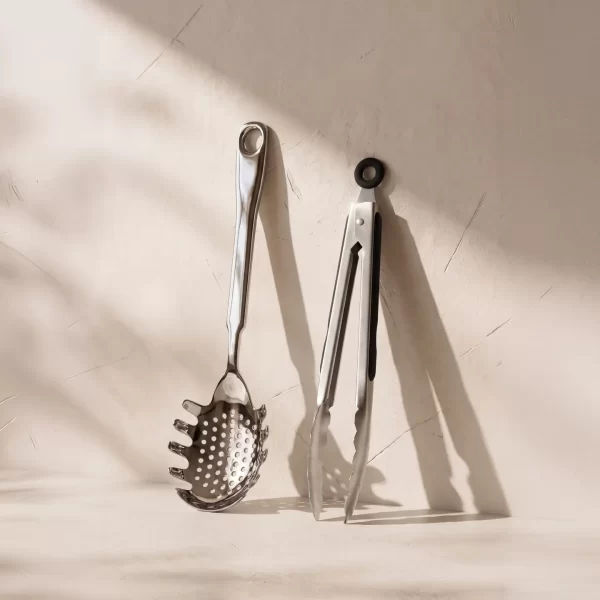 wholesale spaghetti spoon and kitchen tong set (1)