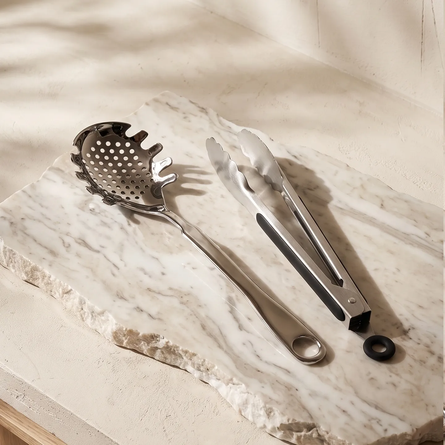 wholesale spaghetti spoon and kitchen tong set (3)