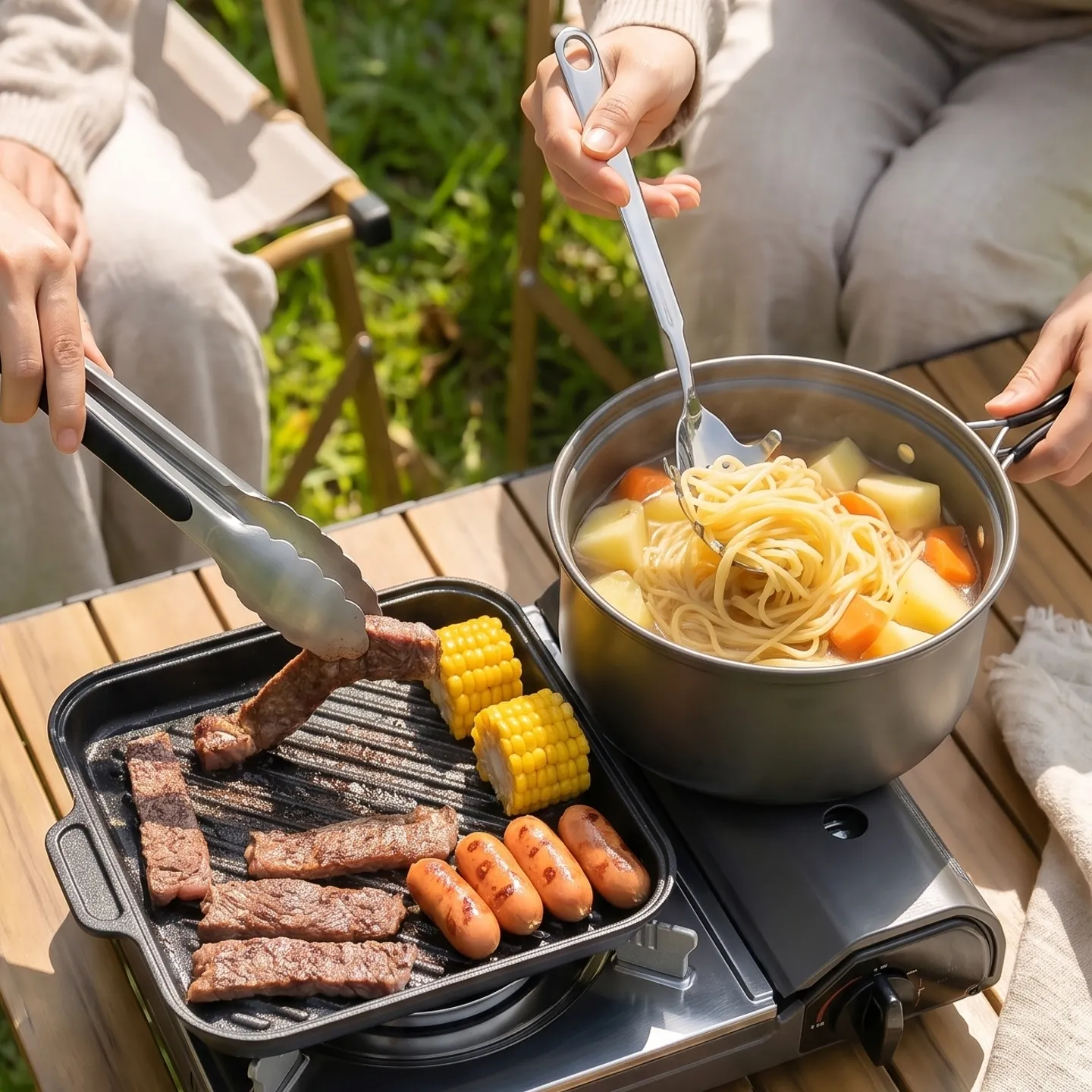 wholesale spaghetti spoon and kitchen tong set (5)