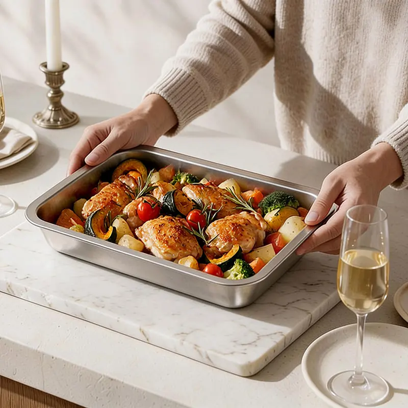 wholesale roasting pan & baking tray with rack (3)