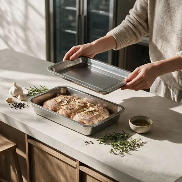 wholesale roasting pan & baking tray with rack (5)
