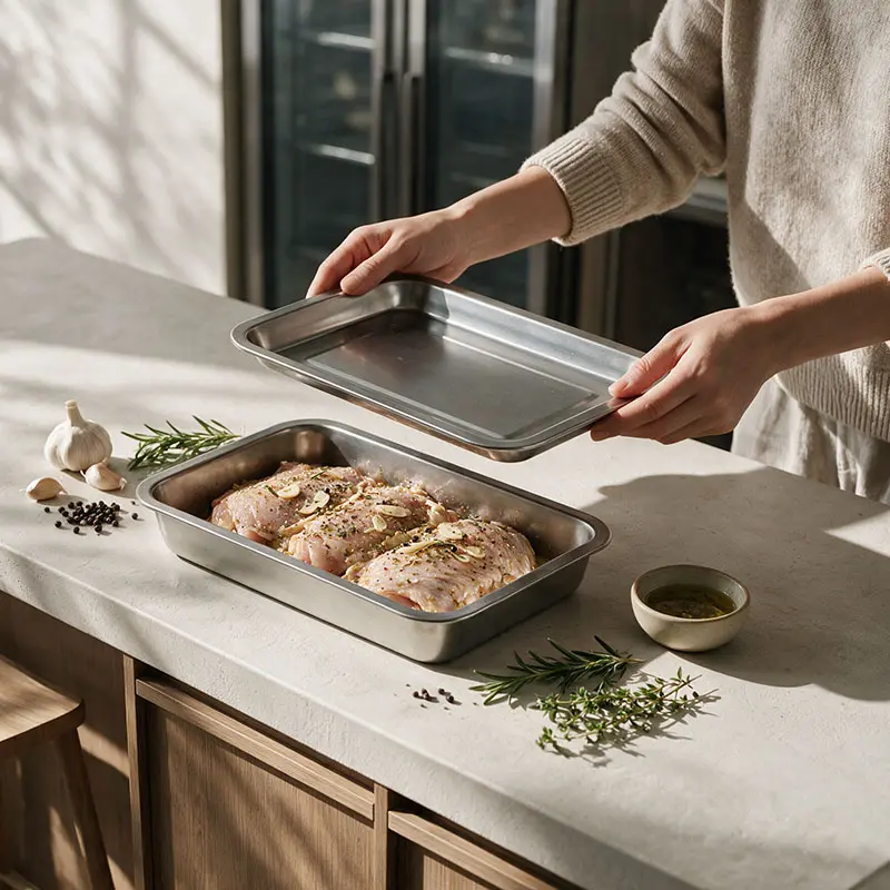 wholesale roasting pan & baking tray with rack (5)